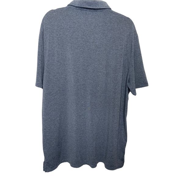 32 Degrees Cool Polo Shirt Micro Stripe Blue Size 2XL - Picture 2 of 4